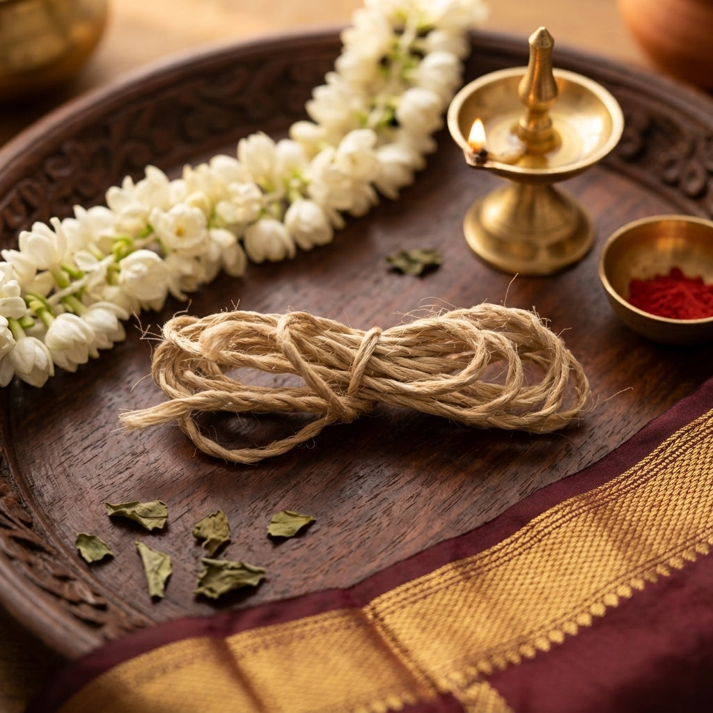Traditional Vellerukku Waist Cord